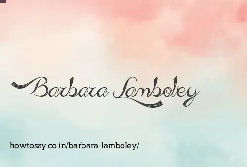 Barbara Lamboley