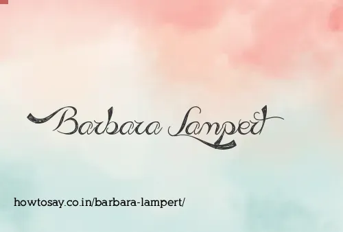 Barbara Lampert