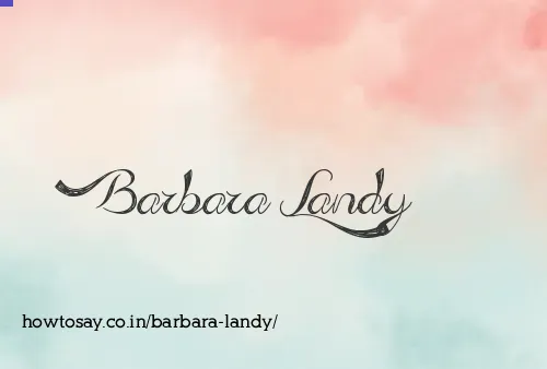 Barbara Landy