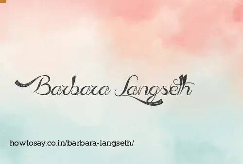 Barbara Langseth
