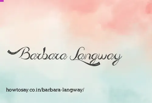 Barbara Langway