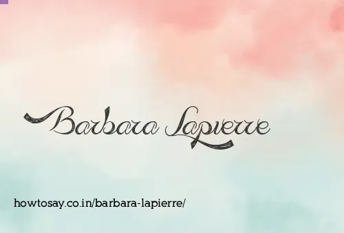 Barbara Lapierre