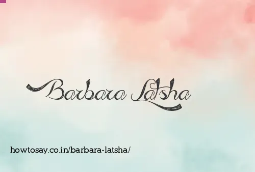 Barbara Latsha