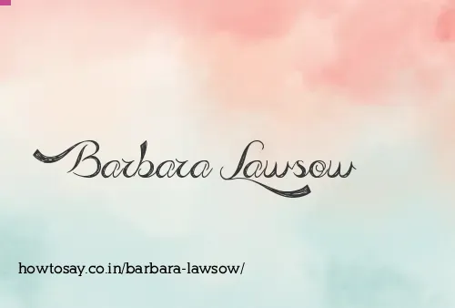 Barbara Lawsow