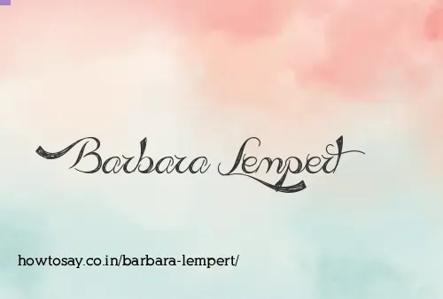 Barbara Lempert
