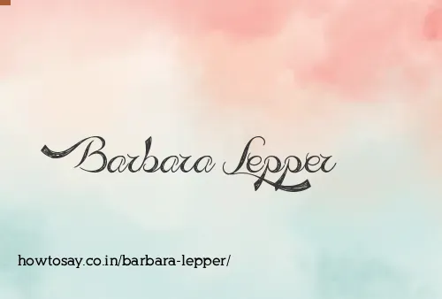 Barbara Lepper