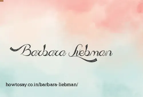 Barbara Liebman