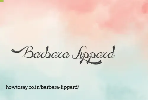 Barbara Lippard