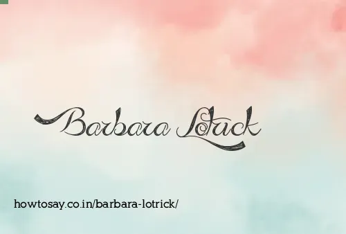 Barbara Lotrick