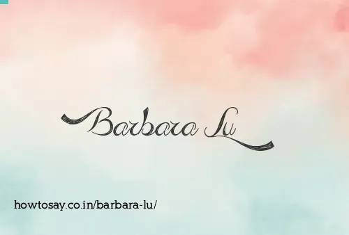 Barbara Lu