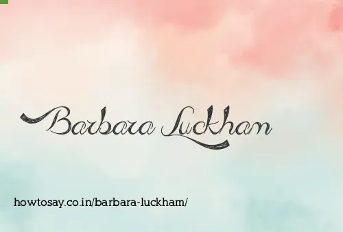 Barbara Luckham