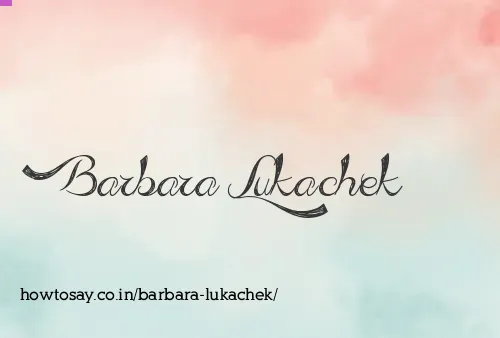 Barbara Lukachek