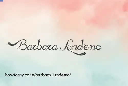 Barbara Lundemo