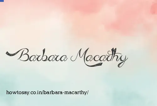 Barbara Macarthy