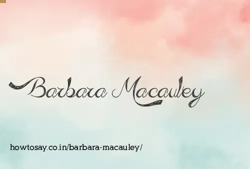 Barbara Macauley
