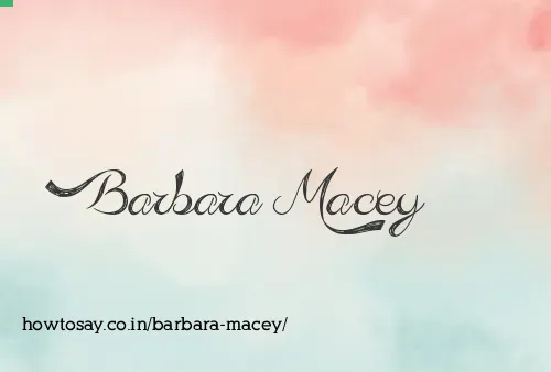 Barbara Macey