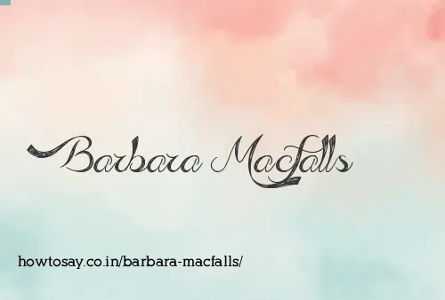 Barbara Macfalls