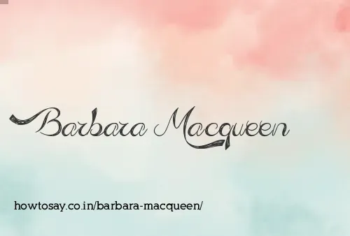 Barbara Macqueen