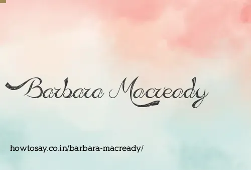 Barbara Macready