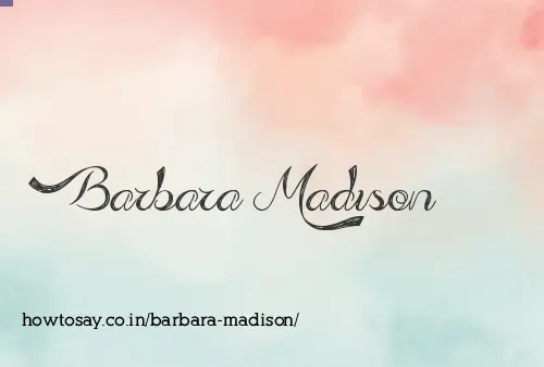 Barbara Madison