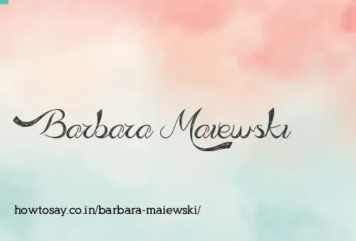 Barbara Maiewski
