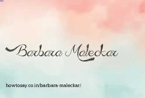 Barbara Maleckar