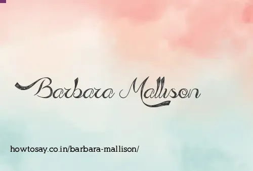 Barbara Mallison
