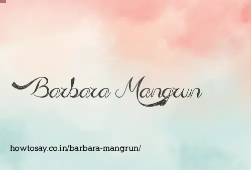 Barbara Mangrun
