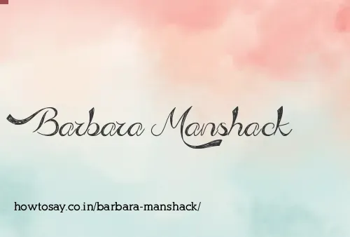 Barbara Manshack