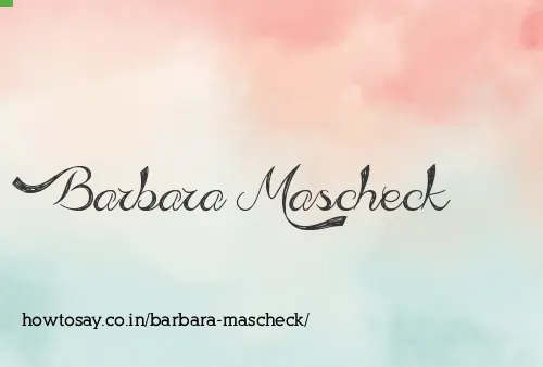 Barbara Mascheck