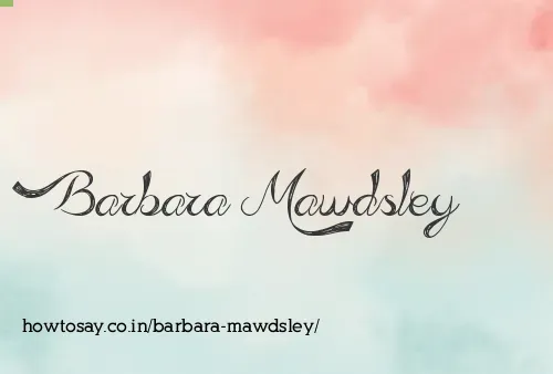 Barbara Mawdsley