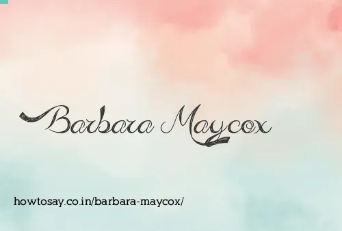 Barbara Maycox