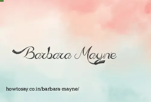 Barbara Mayne