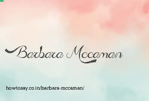 Barbara Mccaman