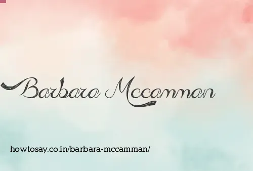 Barbara Mccamman