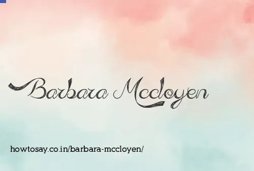 Barbara Mccloyen