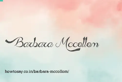 Barbara Mccollom