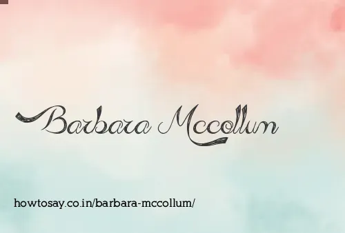 Barbara Mccollum