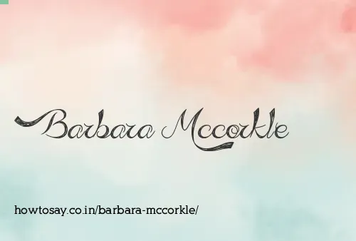 Barbara Mccorkle