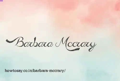 Barbara Mccrary