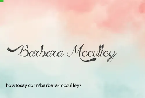 Barbara Mcculley