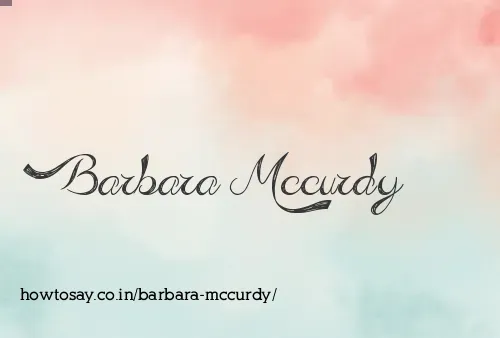 Barbara Mccurdy
