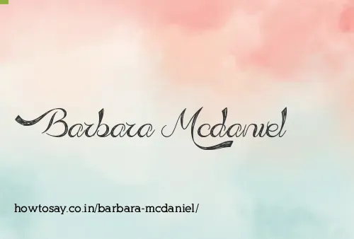 Barbara Mcdaniel