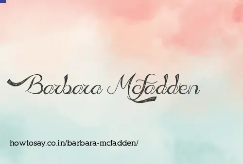 Barbara Mcfadden