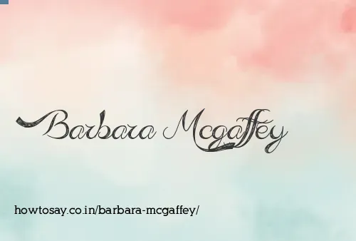 Barbara Mcgaffey