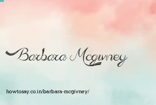 Barbara Mcgivney