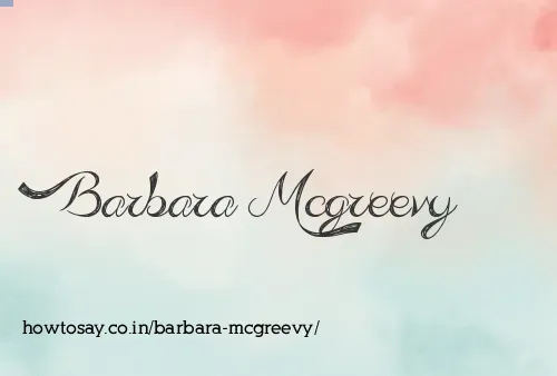 Barbara Mcgreevy