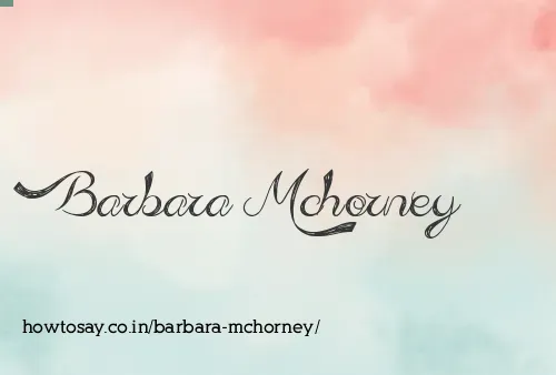 Barbara Mchorney