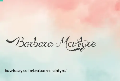Barbara Mcintyre