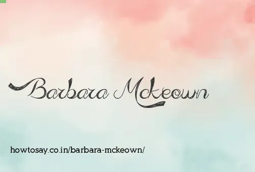 Barbara Mckeown